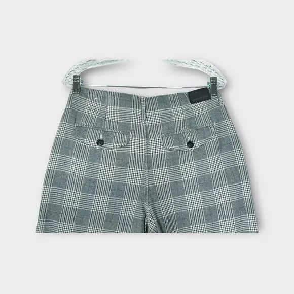 Womens American Eagle Super High Rise Baggy Wide Leg Pants Black White 6 LONG - Picture 7 of 7